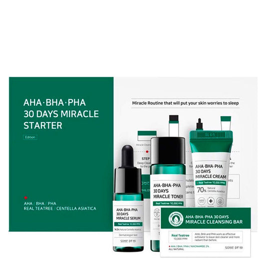 Kit de démarrage miracle AHA BHA PHA 30 jours