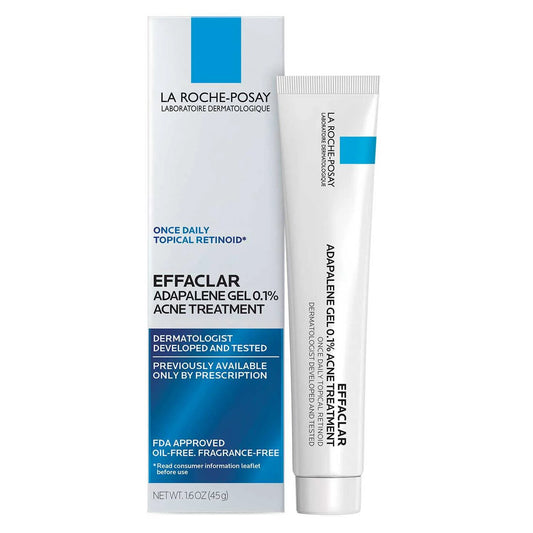 La Roche Posay Gel d'adapalène Effaclar 0,1 % rétinoïde topique contre l'acné